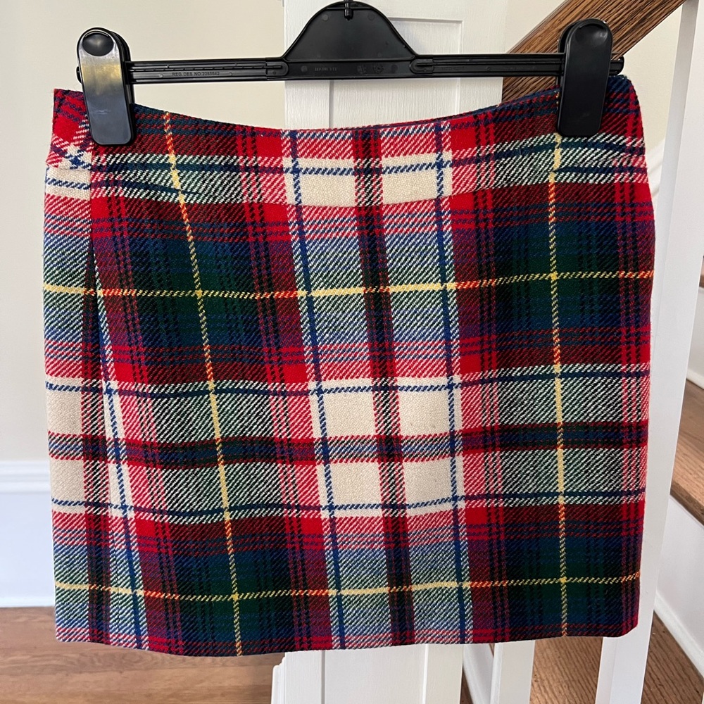 J. Crew mini skirt, wool, size 2